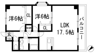 カーサ中野Ｐ1の物件間取画像